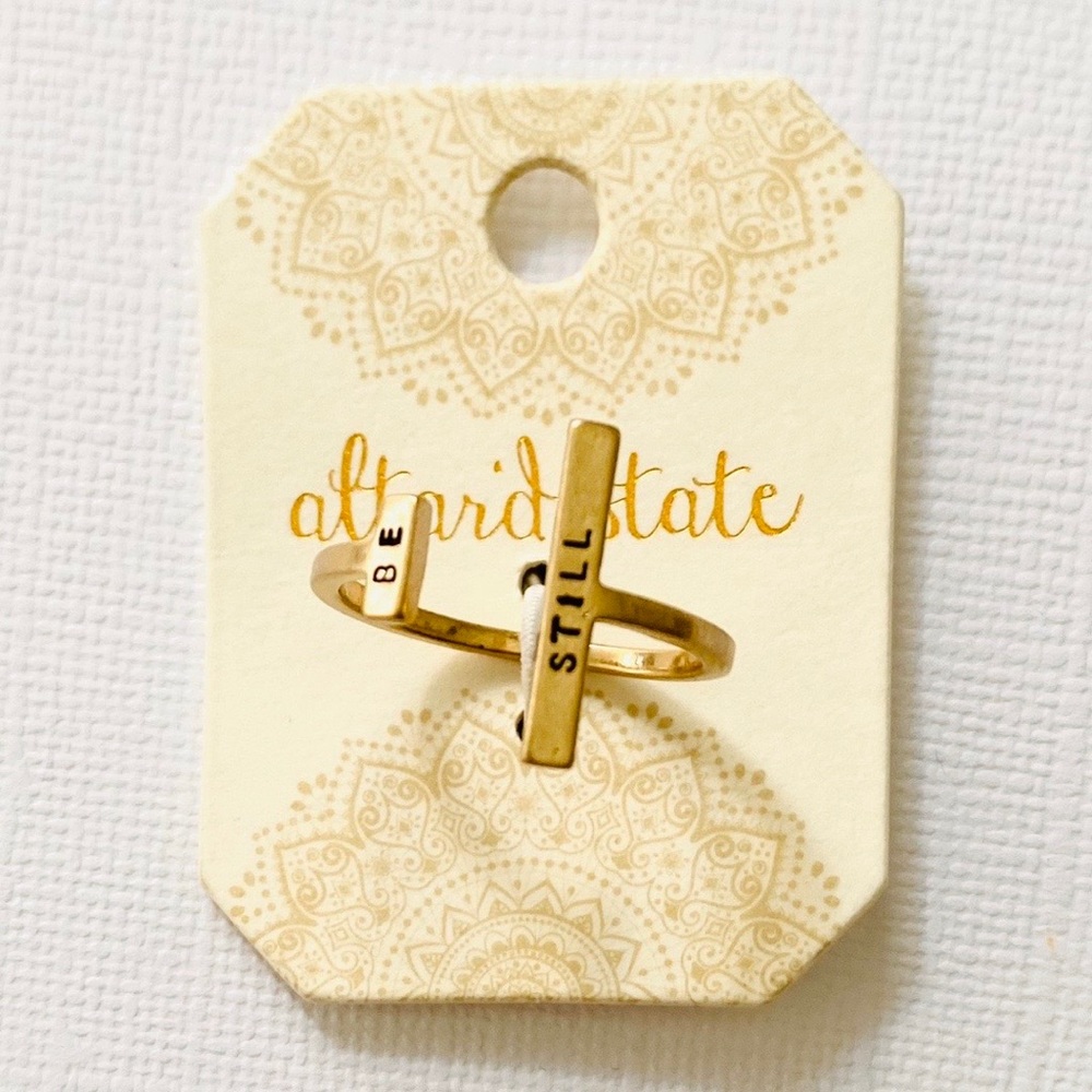 🍒3/$30 NWT Altar’d State “Be Still” Ring - Picture 2 of 3